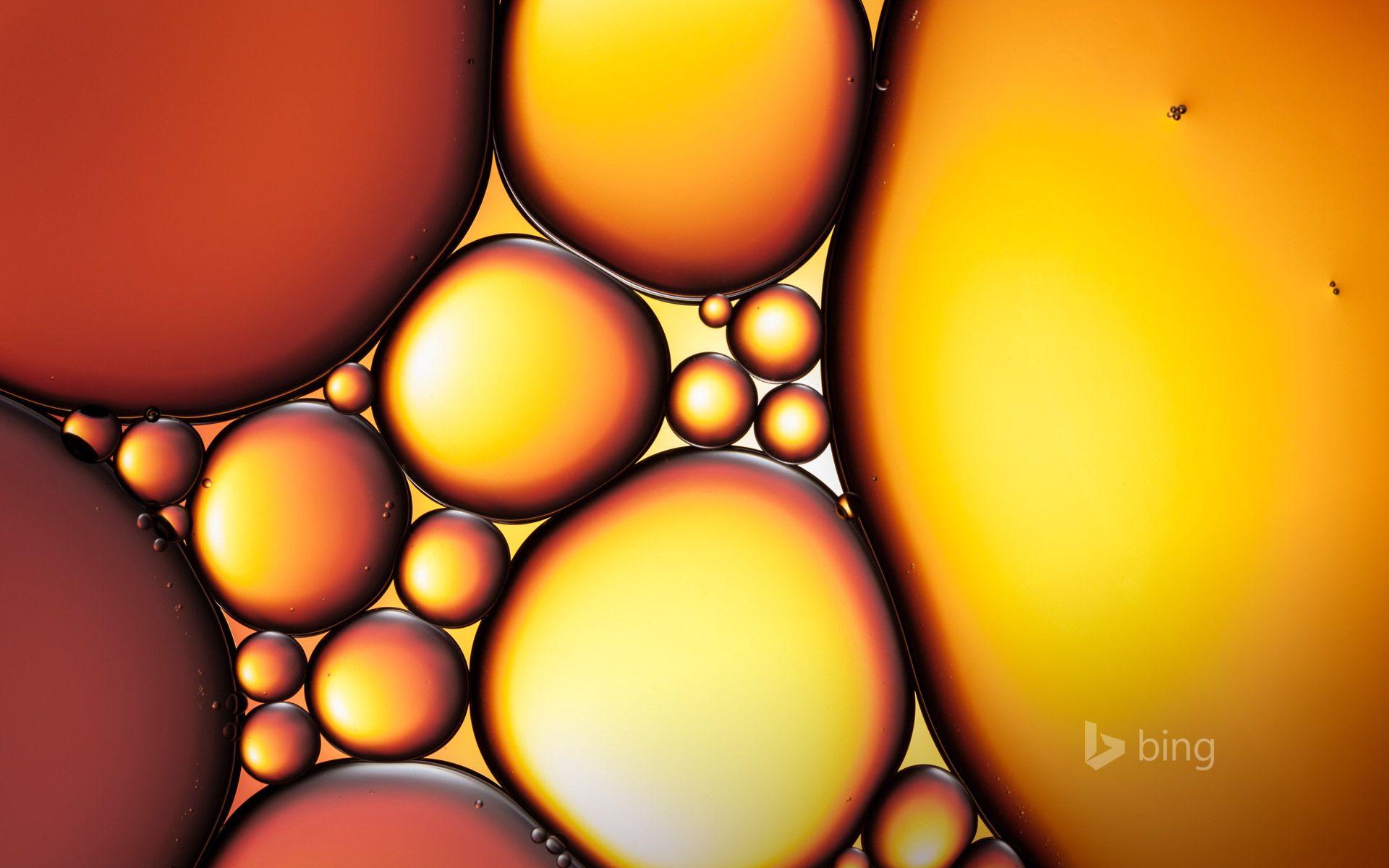 1920x1200 Abstract image of oil and water symbolizing the sacred oil of the Hanukkah tradition