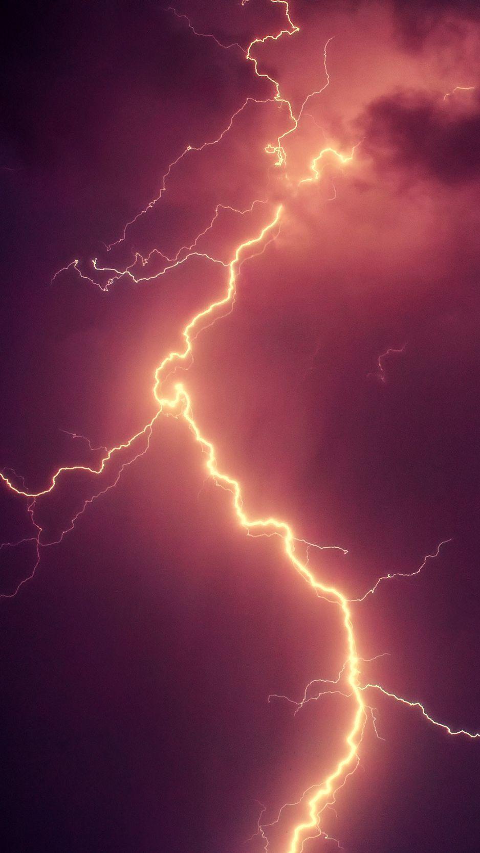 938x1668 Download Wallpaper 938x1668 Lightning, Thunderstorm, Sky, Cloudy Iphone 8 7 6s 6 For Parallax HD Background