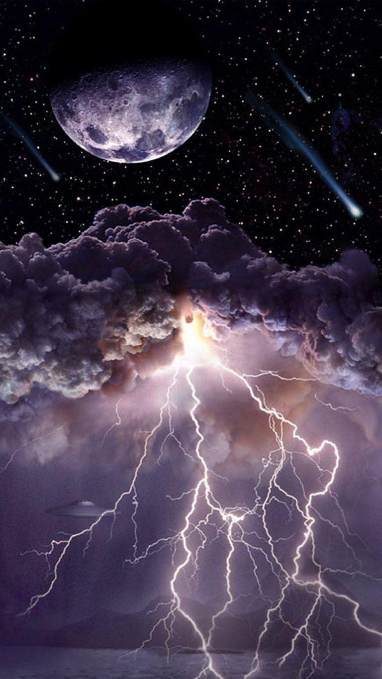 768x1365 Galaxy Thunder Wallpaper