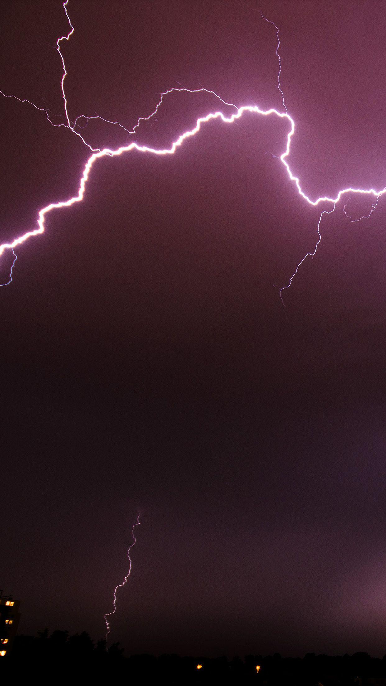 1242x2208 Electric Storm iPhone Wallpaper