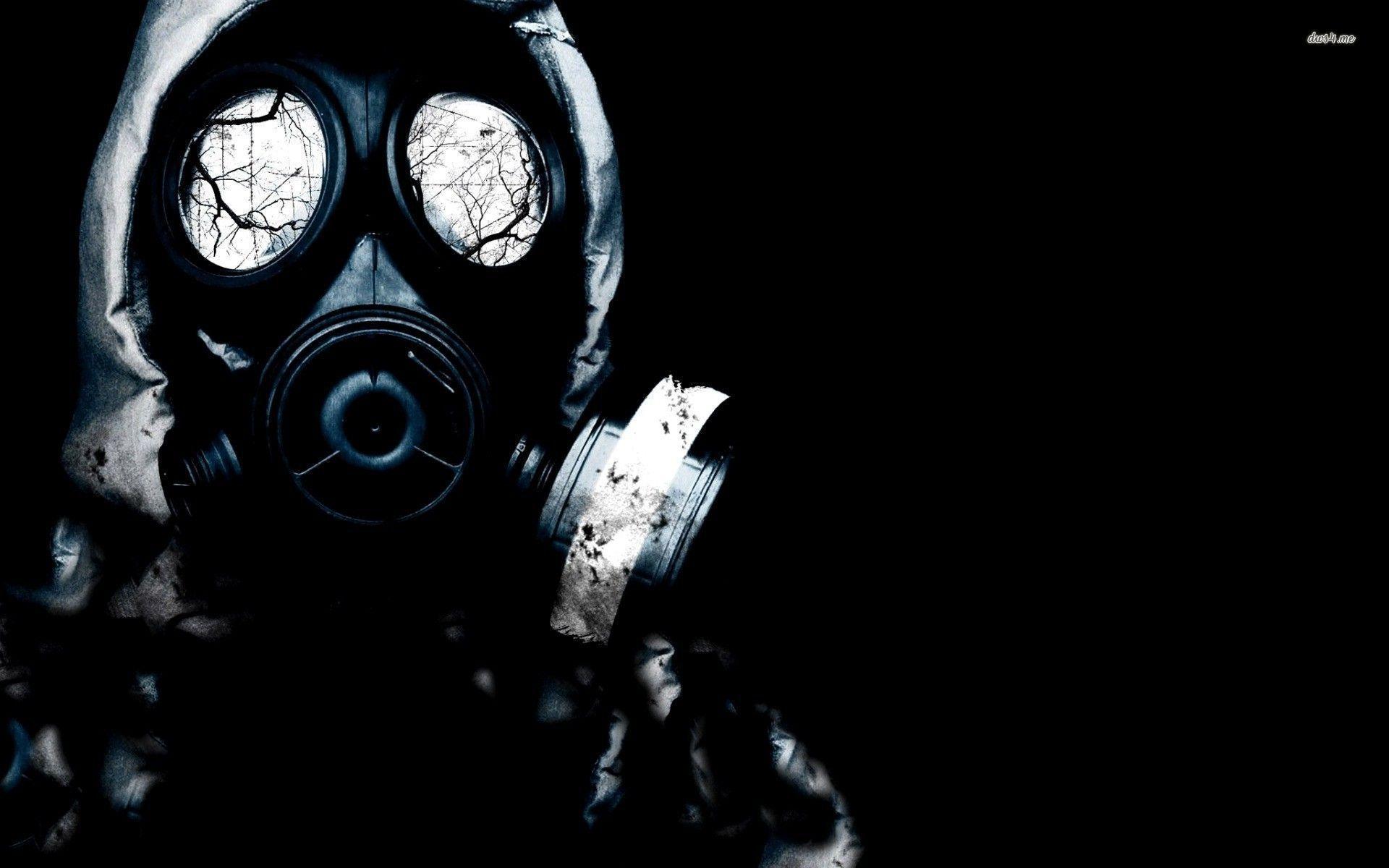1920x1200 Creepy gas mask wallpaper Art wallpaper