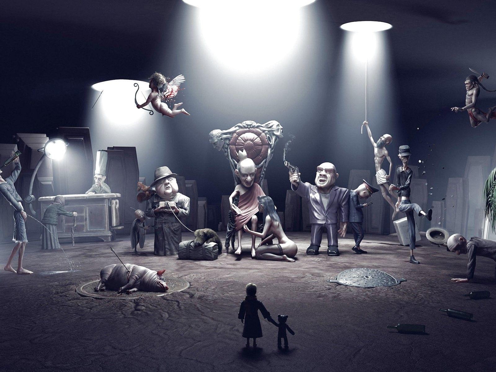 1600x1200 Halloween Horror Art Wallpaper