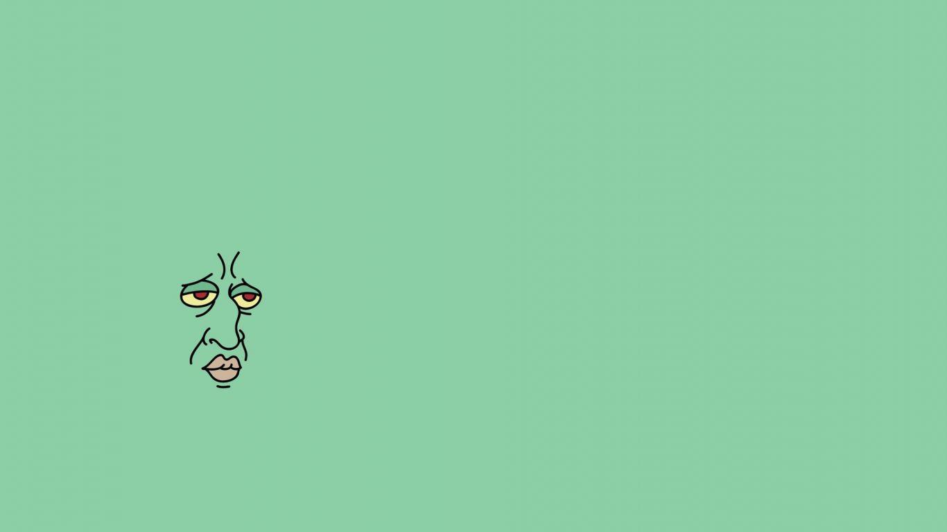 1366x768 Handsome Squidward wallpaper in 1366x768 resolution