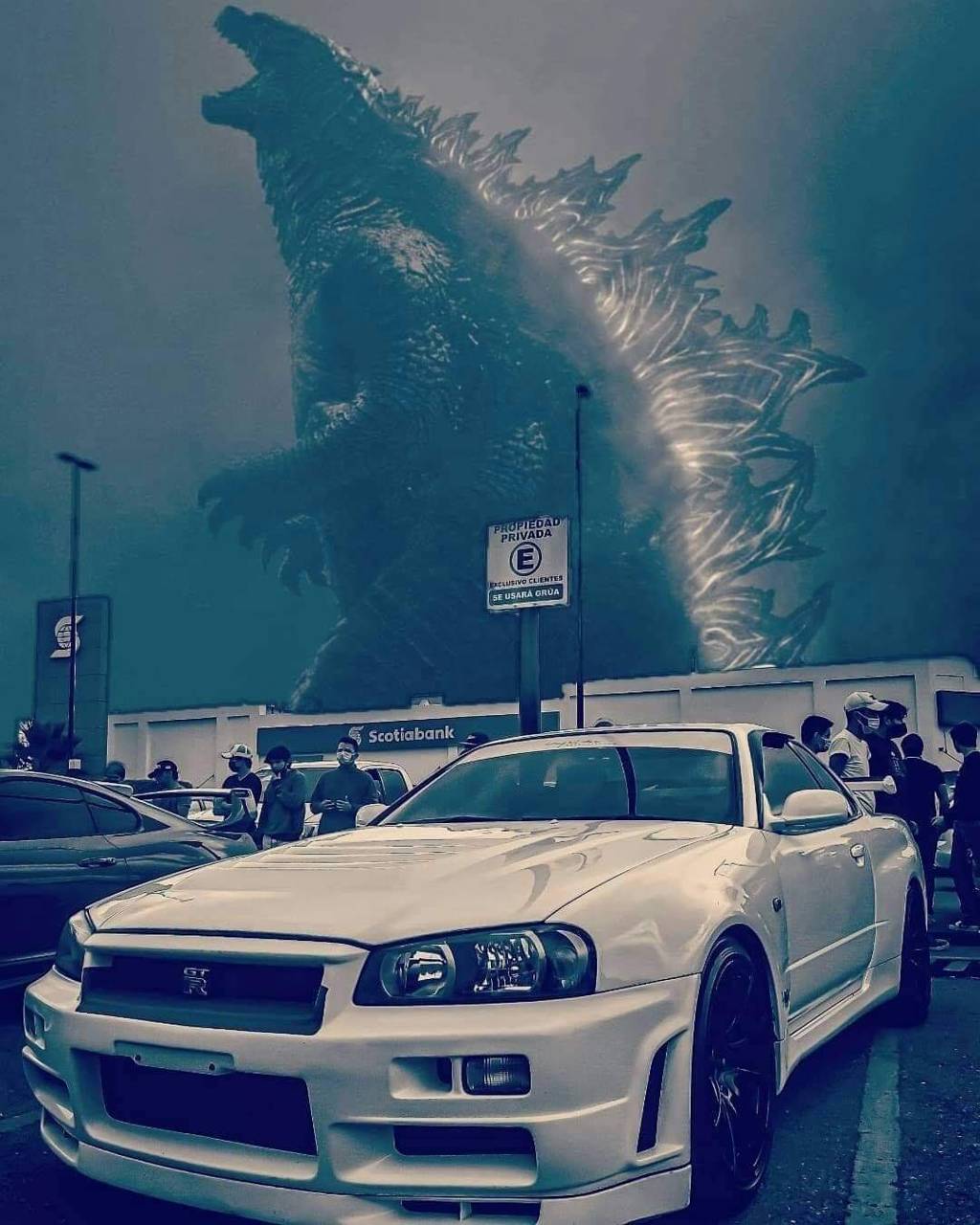 1024x1280 Download Godzilla Skyline Gtr Wallpaper HD By Julio2599. Wallpaper