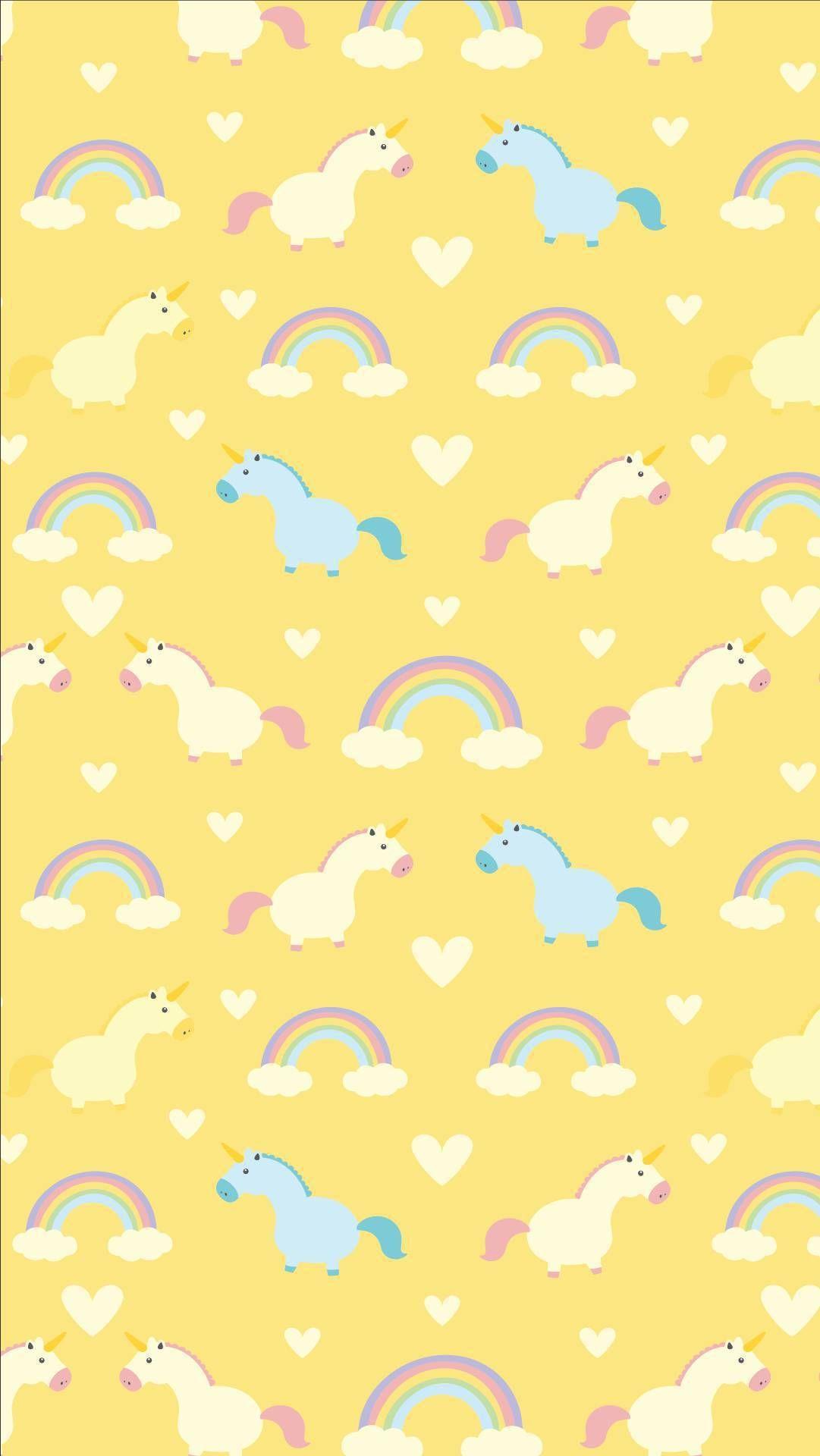 Yellow Unicorn Wallpapers Top Free Yellow Unicorn Backgrounds