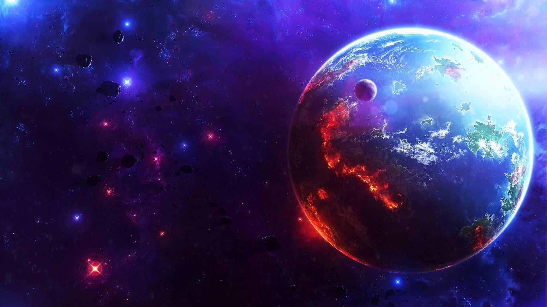1920x1080 YouTube. Planets wallpaper, Space art, Wallpaper earth