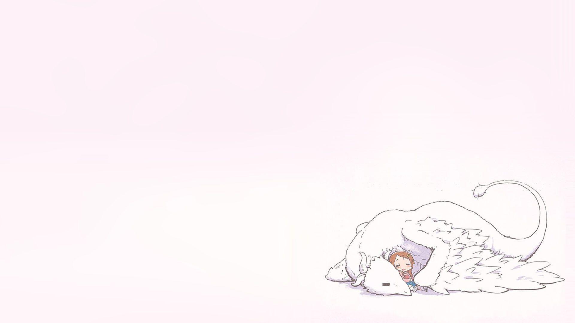 1920x1080 Miss Kobayashi's Dragon Maid Kanna Kamui (Kobayashi San Chi No Maid Dragon) Simple Background P #wallpaper #hdwallpaper #desktop. Anime, Kobayashi, Wallpaper