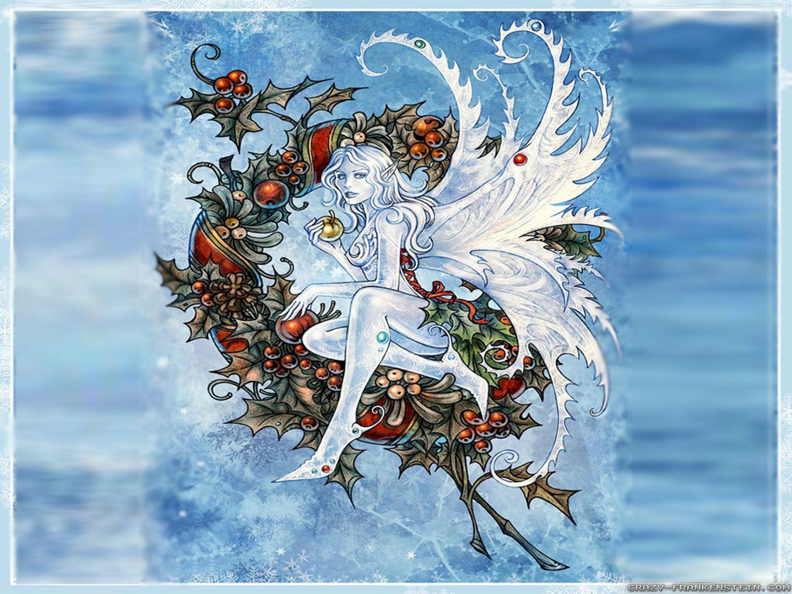1600x1200 Free Christmas Angels Wallpaper
