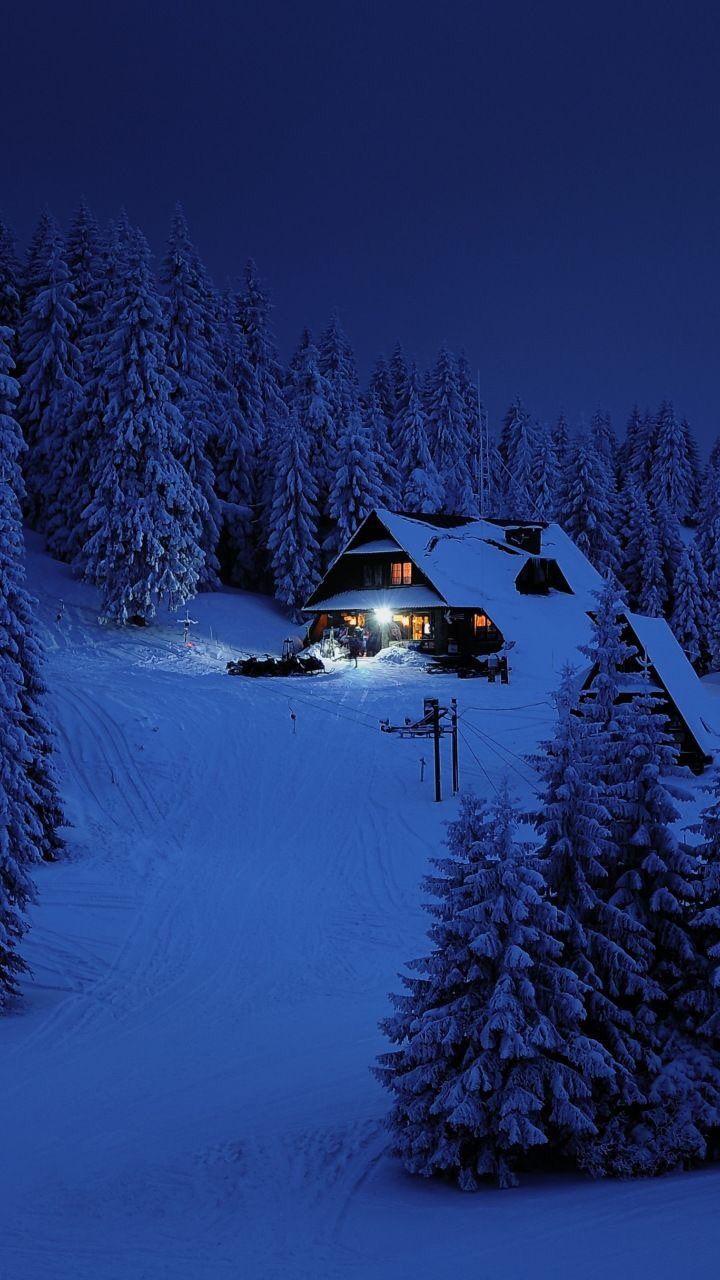720x1280 Winter Home Wallpaper