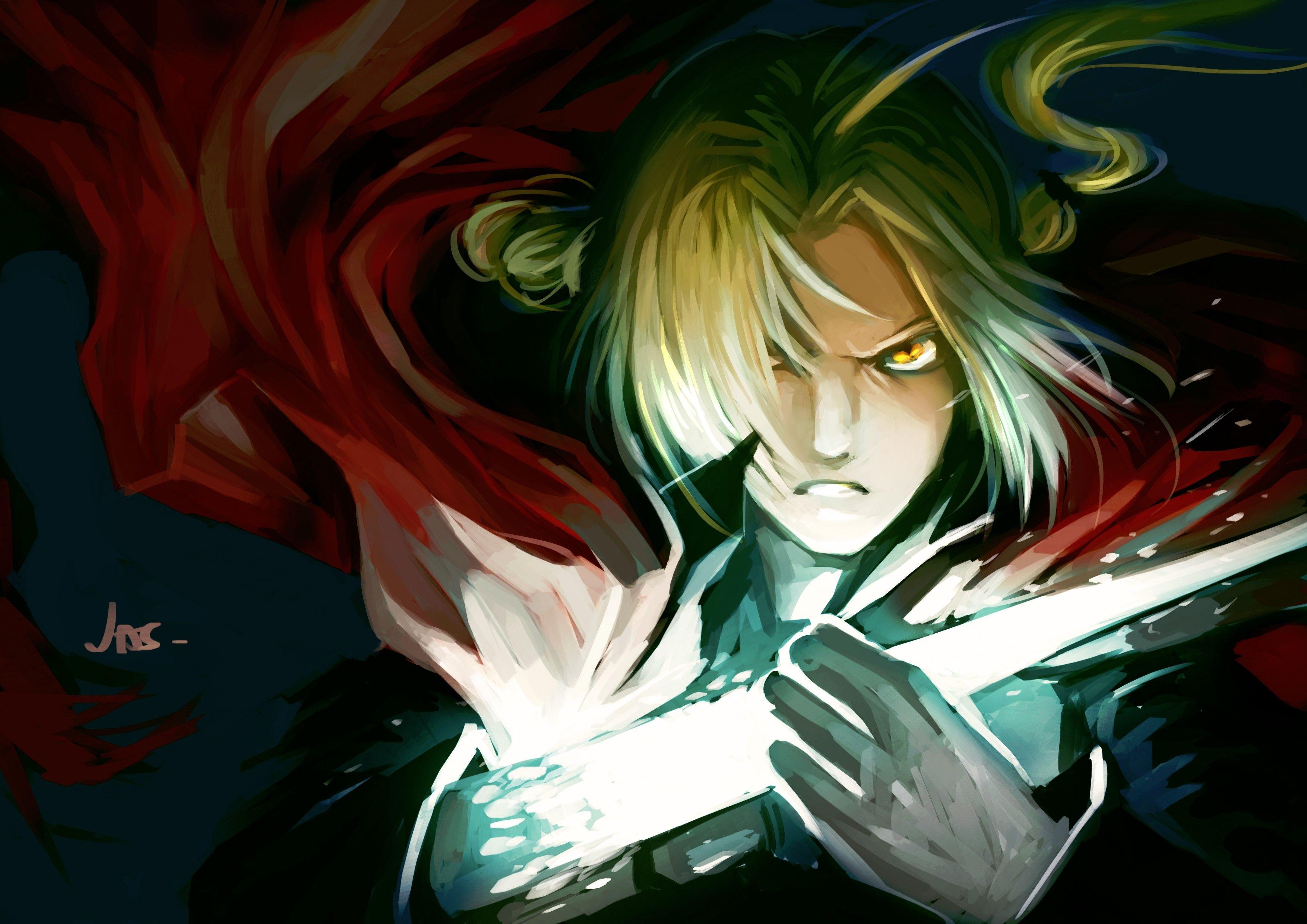3508x2480 Jas Tham, Fullmetal Alchemist, Edward Elric, Art, Anime Wallpaper