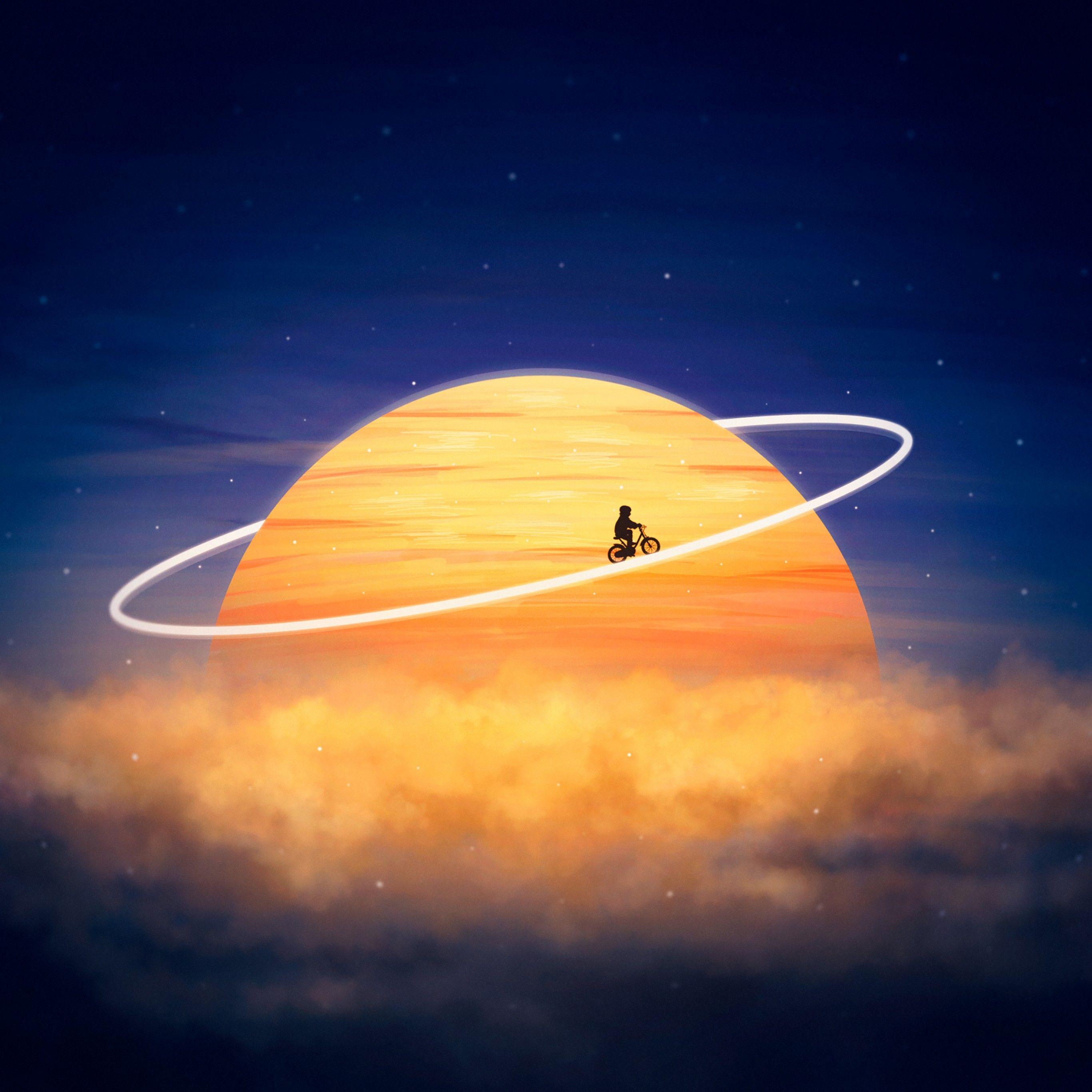 2732x2732 Travel 4K Wallpaper, Explorer, Kid, Planet, Surreal, Dream, Fantasy