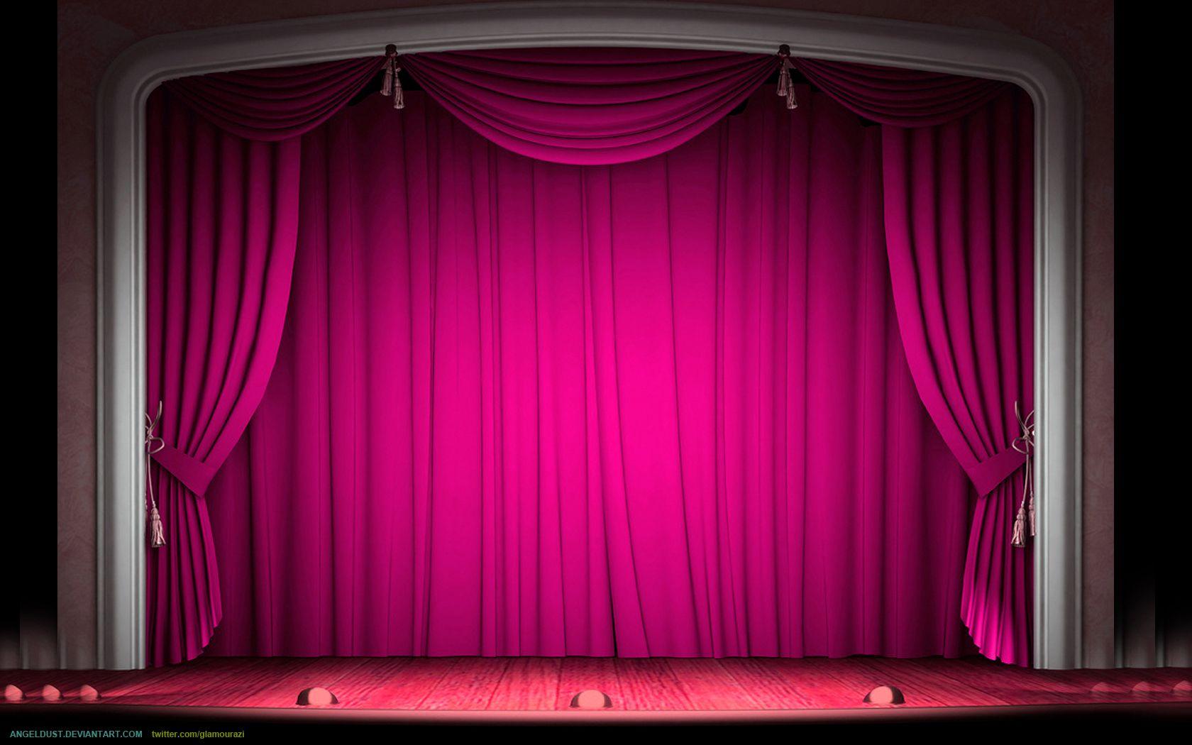 1680x1050 Stage Curtain Wallpaper