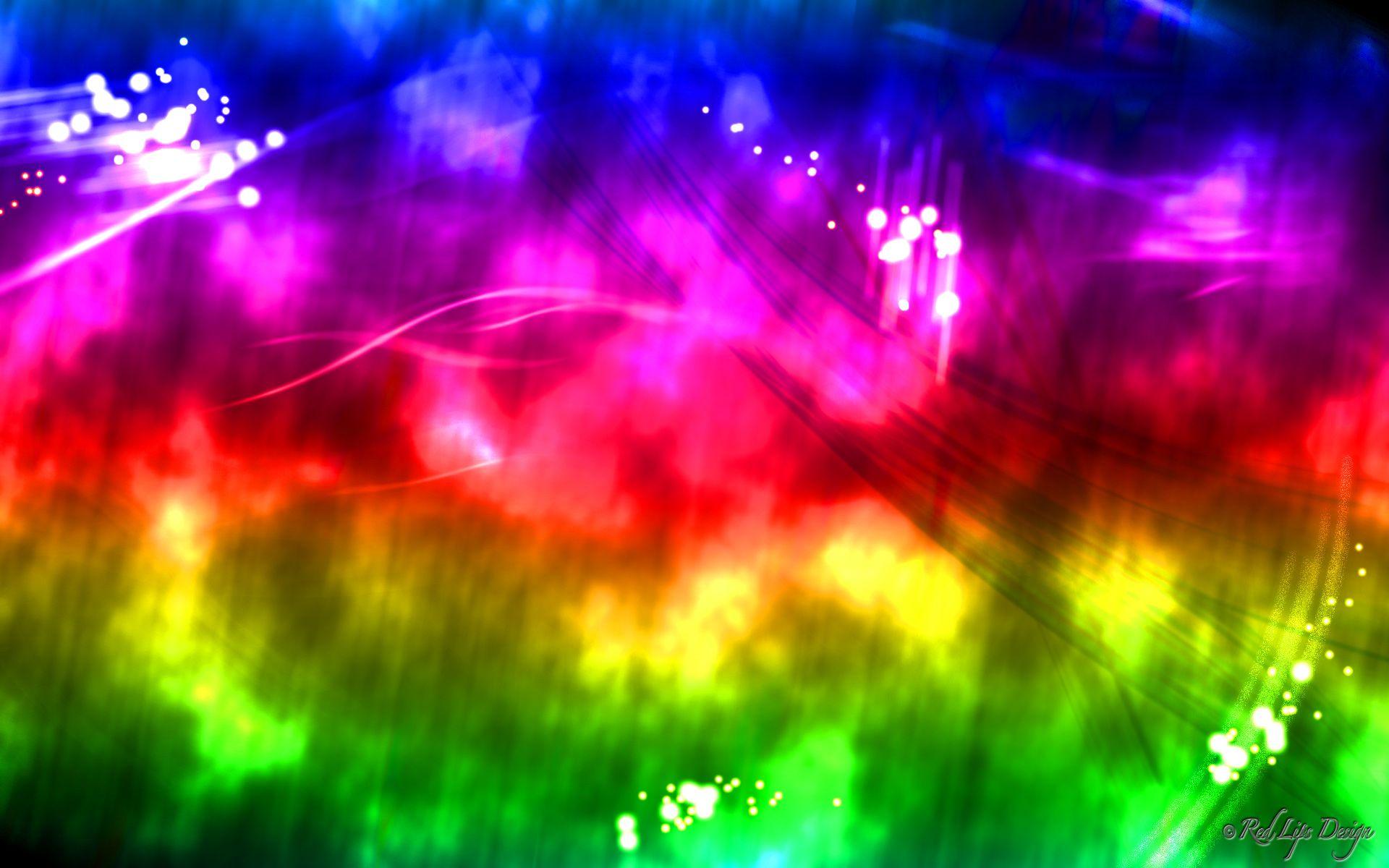 1920x1200 Neon Rainbow Wallpaper