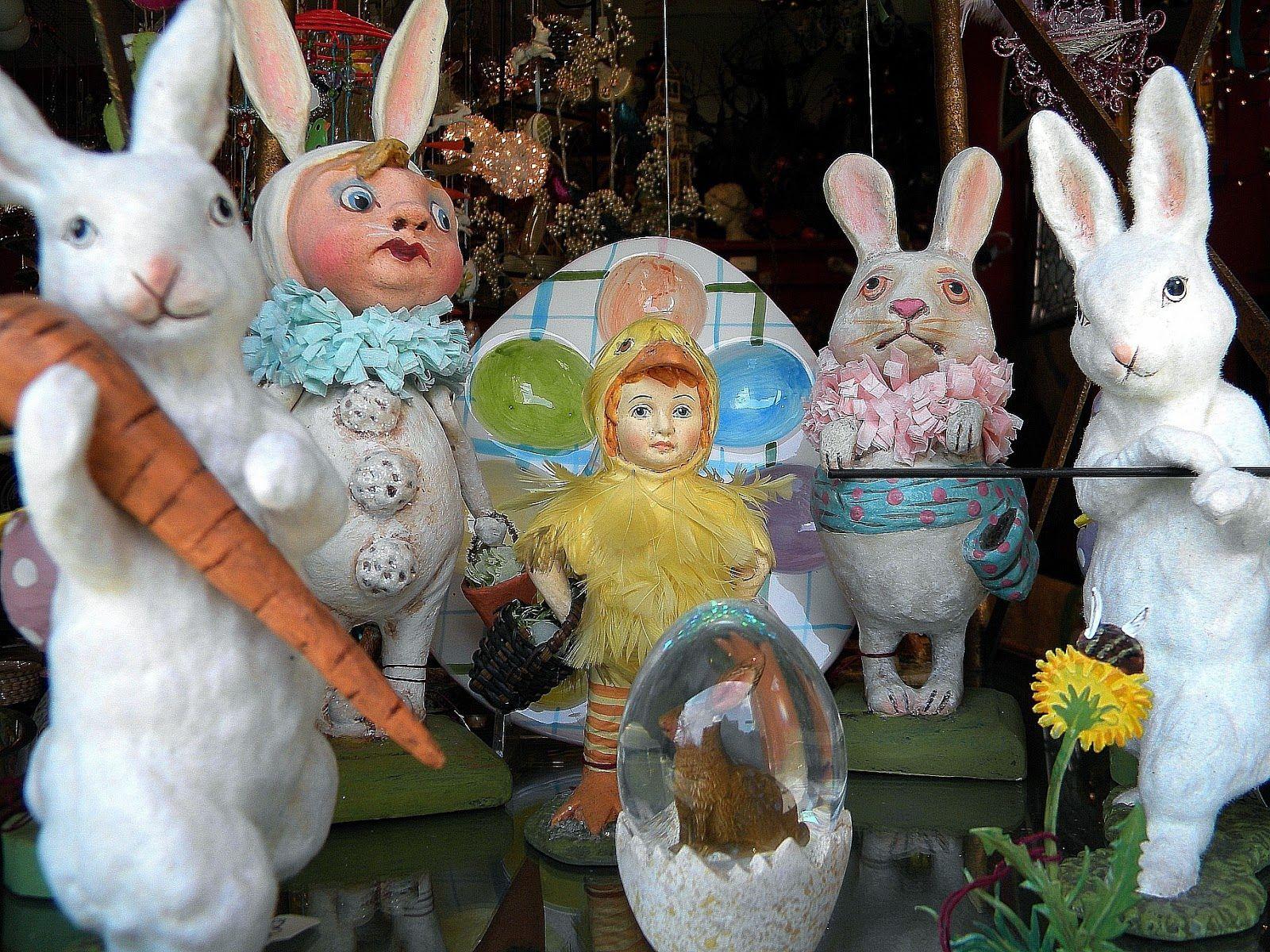 1600x1200 Vintage Easter Bunny Decorations .