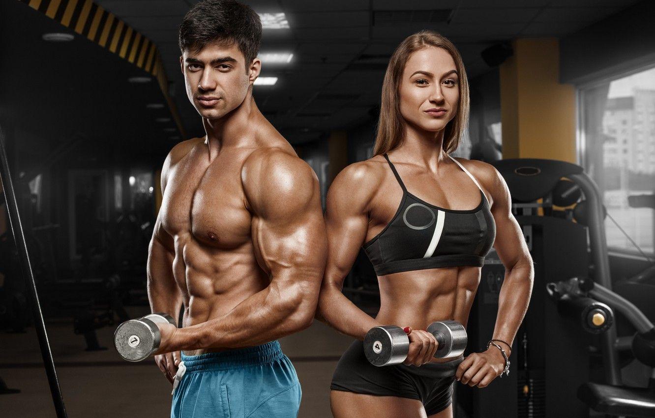 1332x850 Bodybuilding Couple Wallpaper