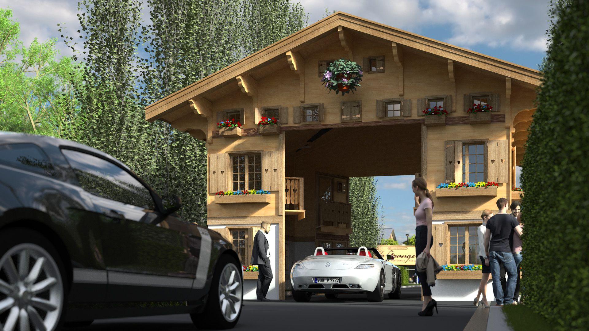1920x1080 Kemp Productions sized Traditional Swiss Chalet Event Build