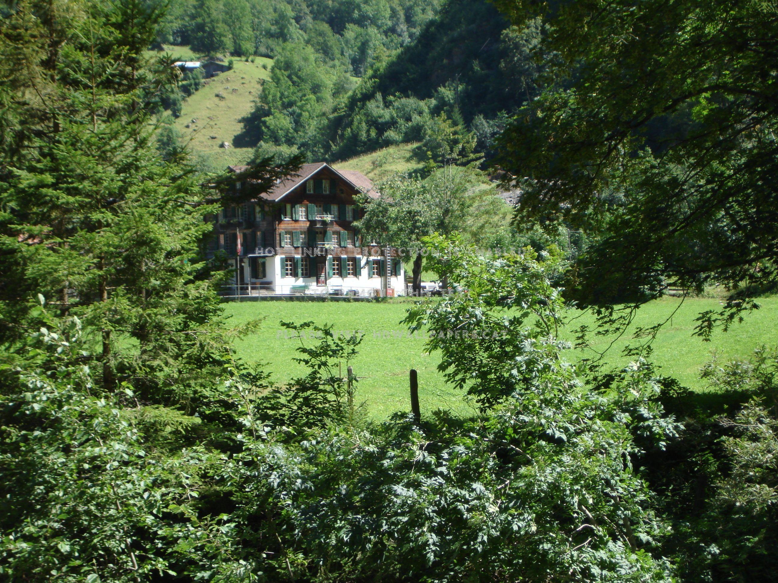 2592x1944 swiss chalet switzerland nature houses