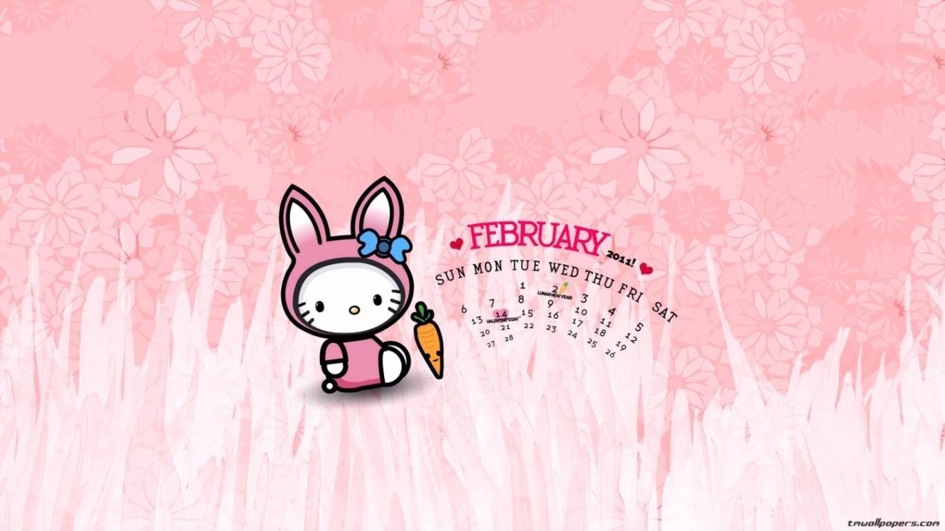 1366x768 Hello Kitty wallpaper 1366x768 (laptop) desktop background