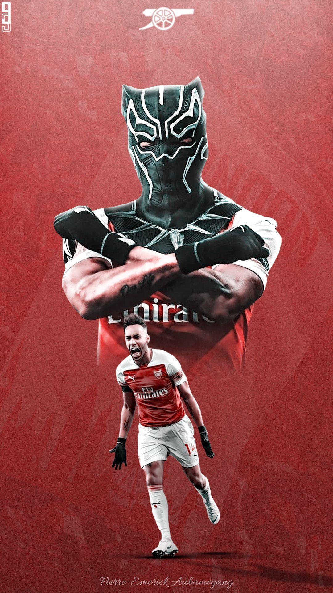 1080x1920 Aubameyang Black Panther Wallpaper
