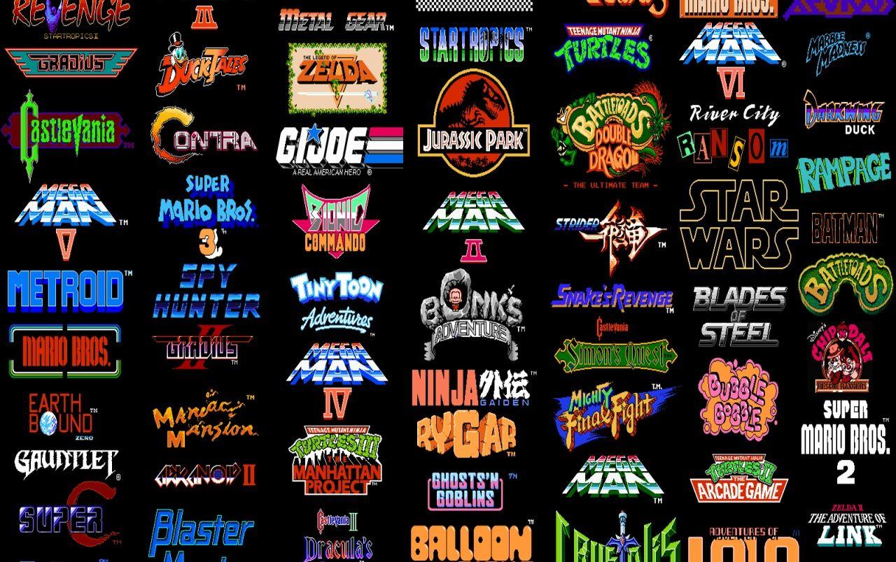 1280x804 Nes Wallpaper Video Game Logos