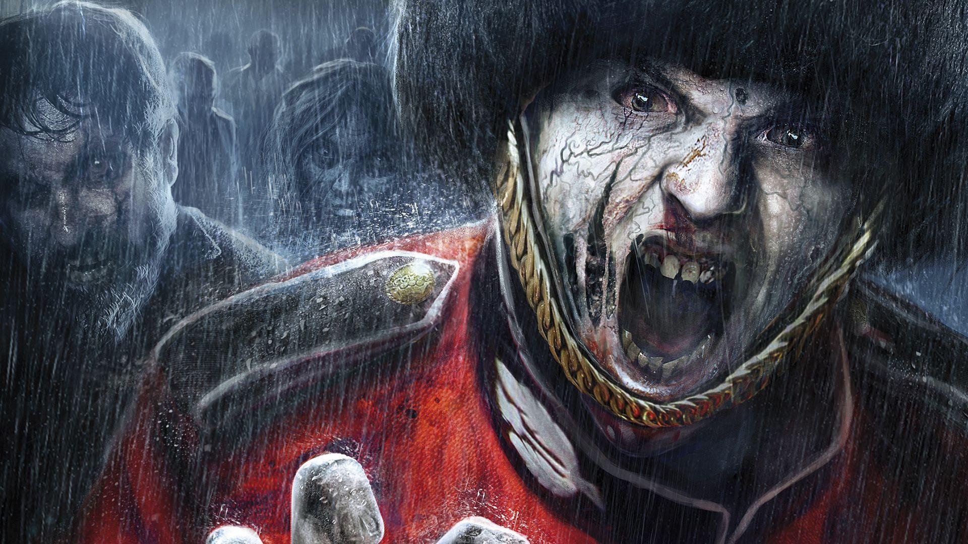 1920x1080 ZombiU first person shooter video games dark horror scary spooky creepy military soldiers warrior rain drops water storm art evil wallpaperx1080
