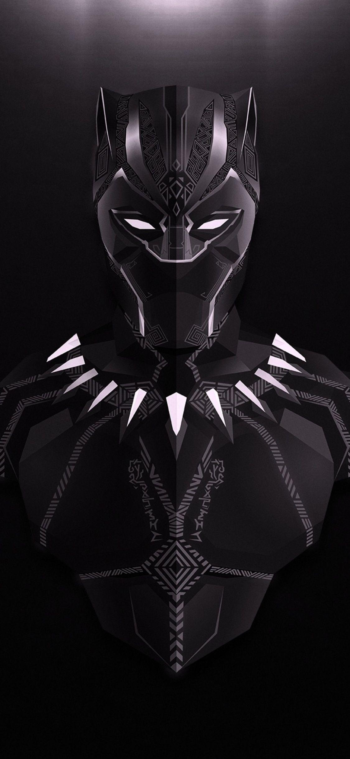 1125x2436 Black Panther Lowpoly Minimalist iPhone XS, iPhone iPhone X HD 4k Wallpaper, Image, Background, Photo and Picture