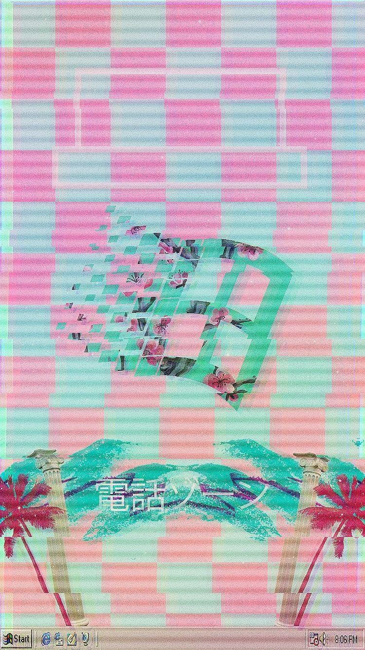 750x1334 Microsoft Vaporwave Wallpaper Free HD Wallpaper
