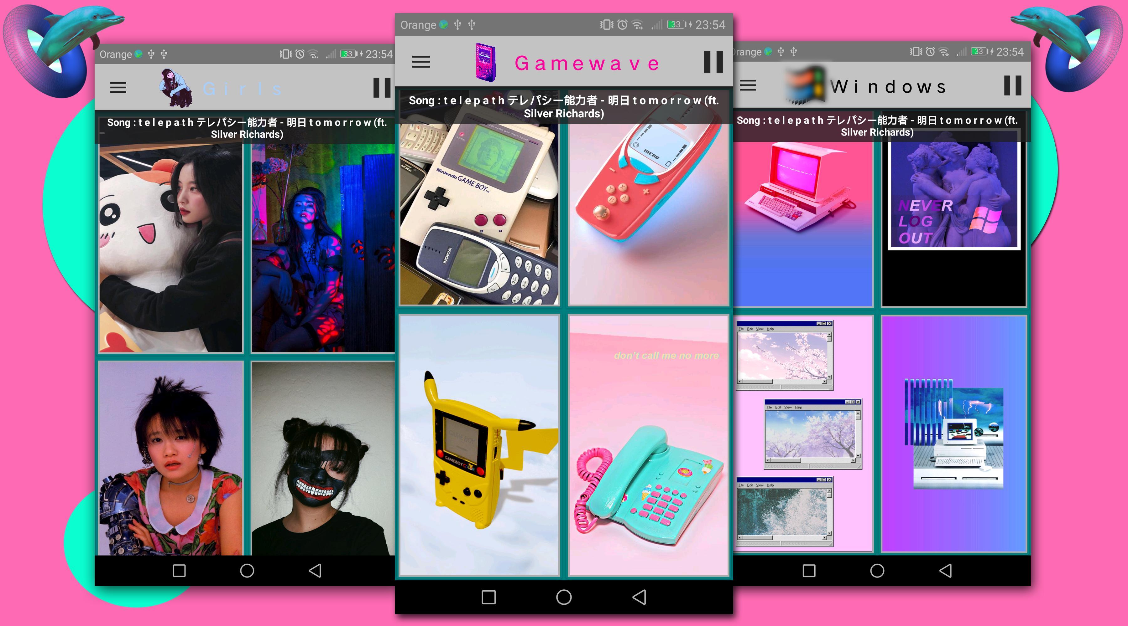 3600x2000 Vaporwave Wallpaper for Android