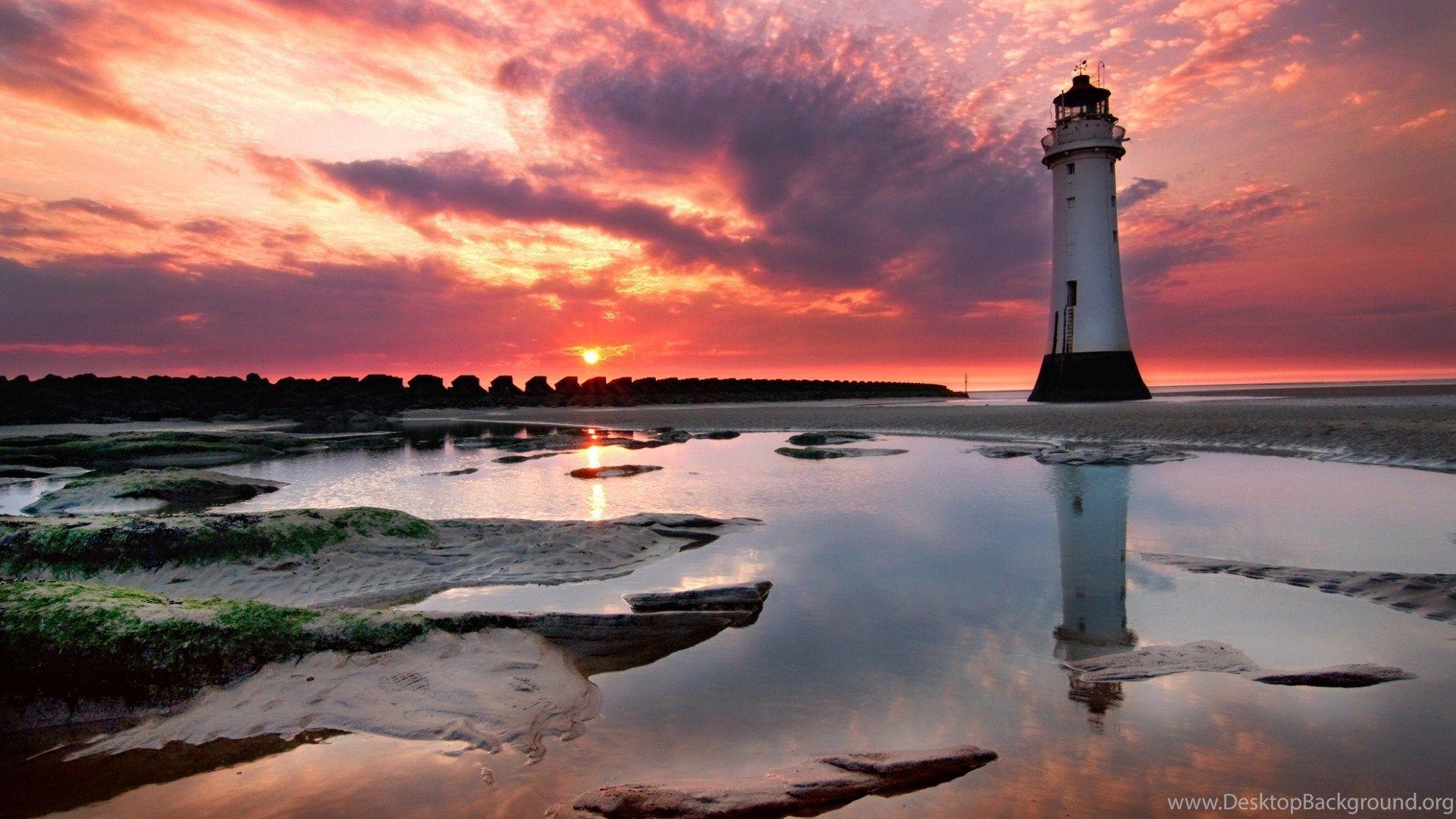 1920x1080 Winter Scene Lighthouse Wallpaper High Quality For Desktop. Desktop Background