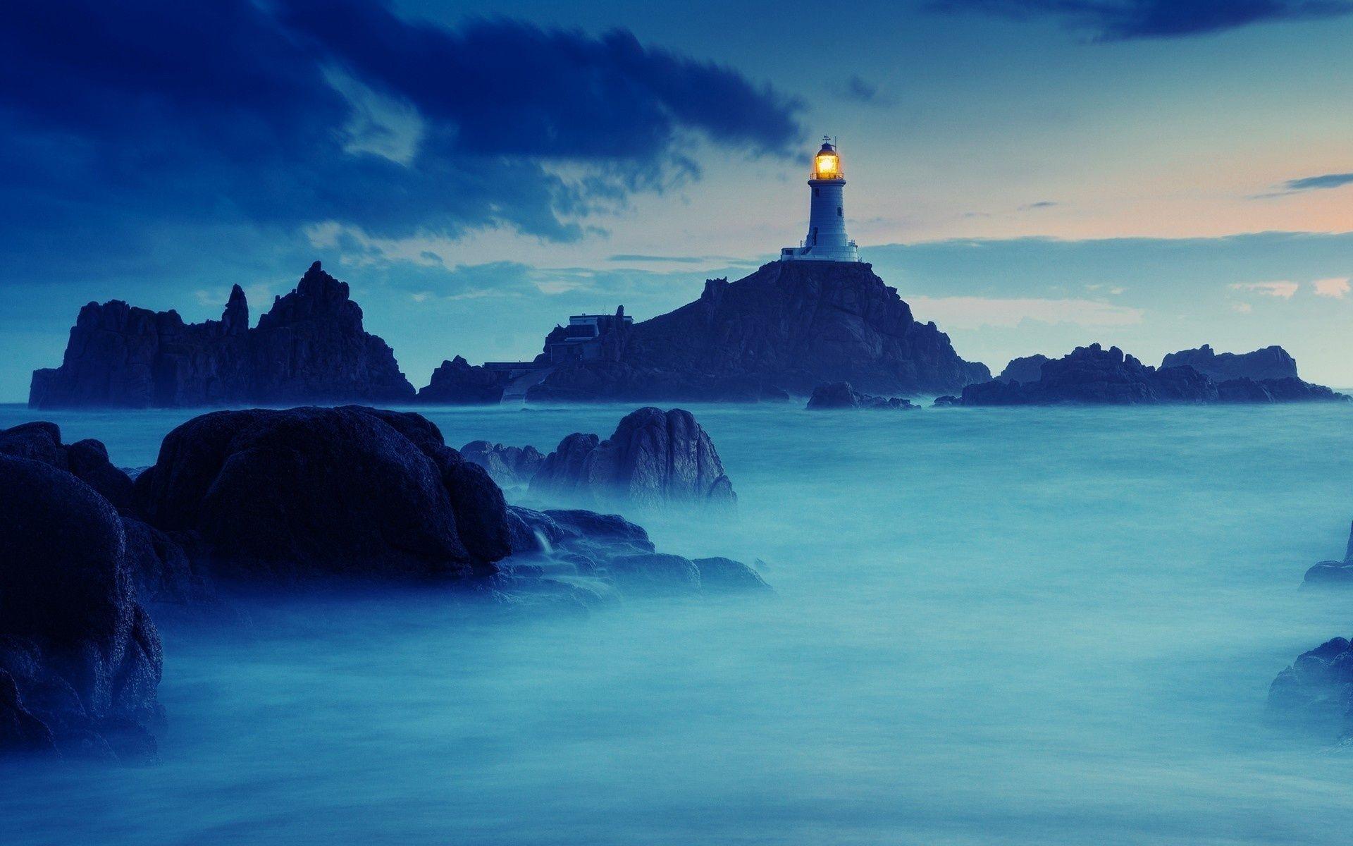 1920x1200 Winter Lighthouse Wallpaper Deskx1200