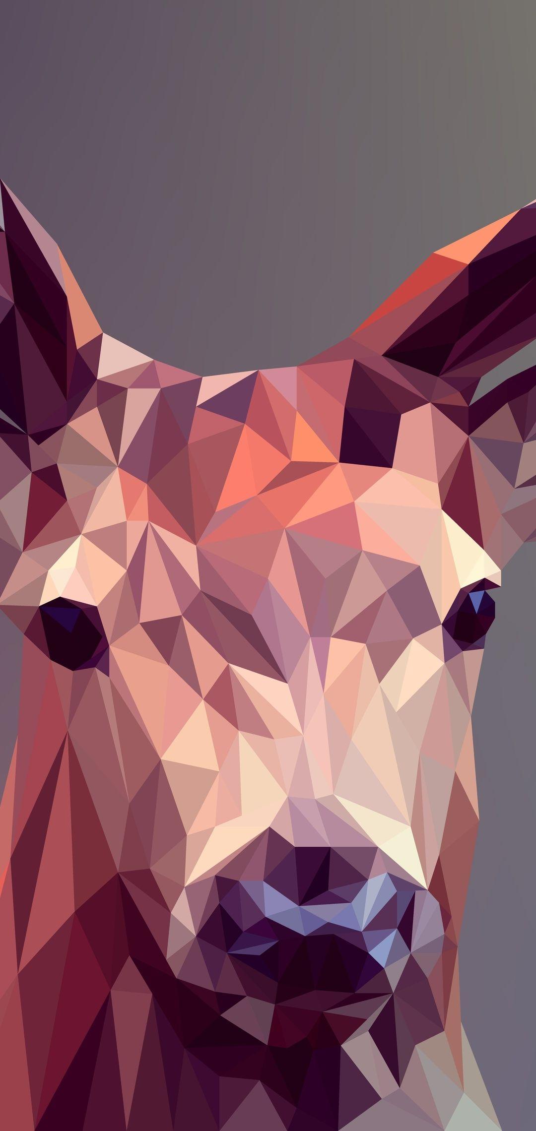 1080x2280 Deer Polygon Art 8k One Plus Huawei p Honor view Vivo y Oppo f Xiaomi Mi A2 HD 4k Wallpaper, Image, Background, Photo and Picture