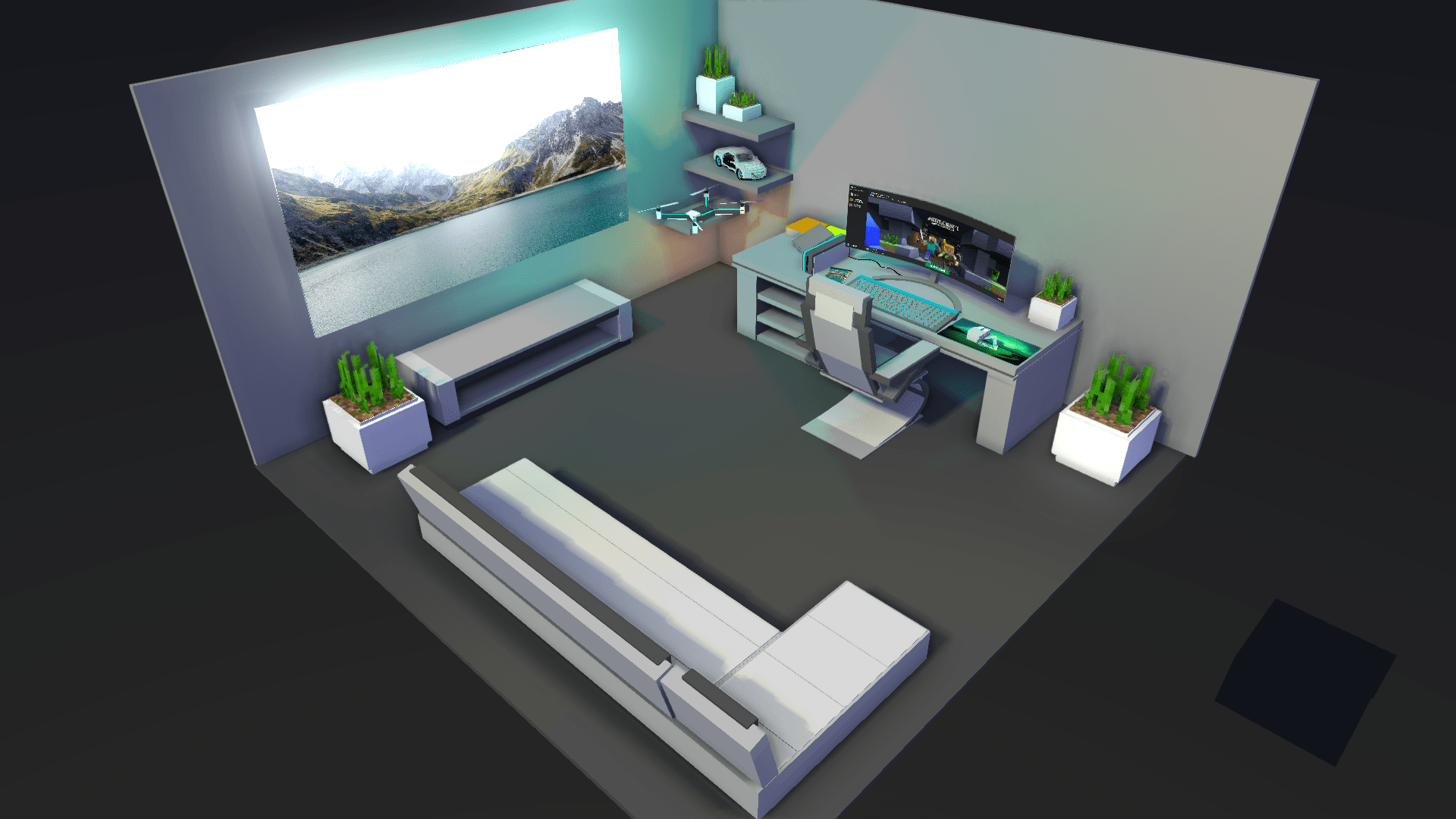 1920x1080 My 2029 Gaming Room. And Art Imator Forums