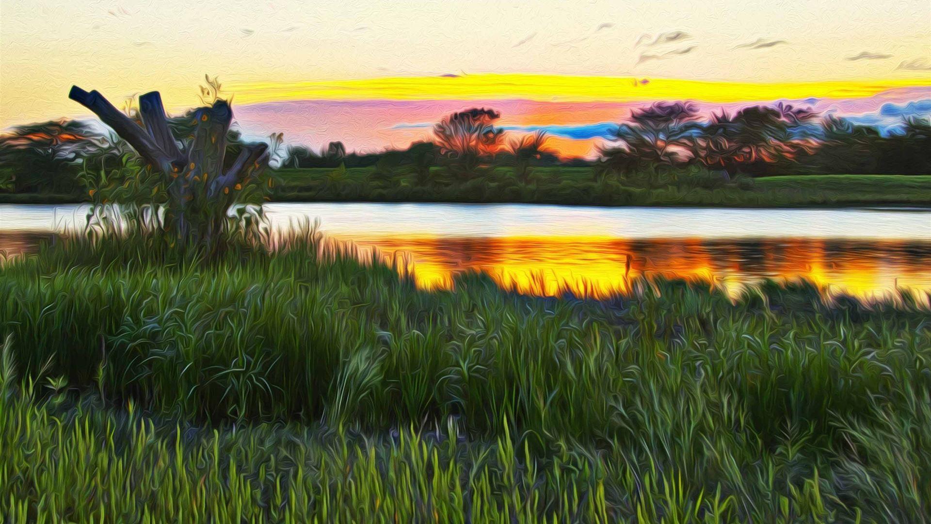 1920x1080 Wetlands Hallucination MacBook Air Wallpaper Download