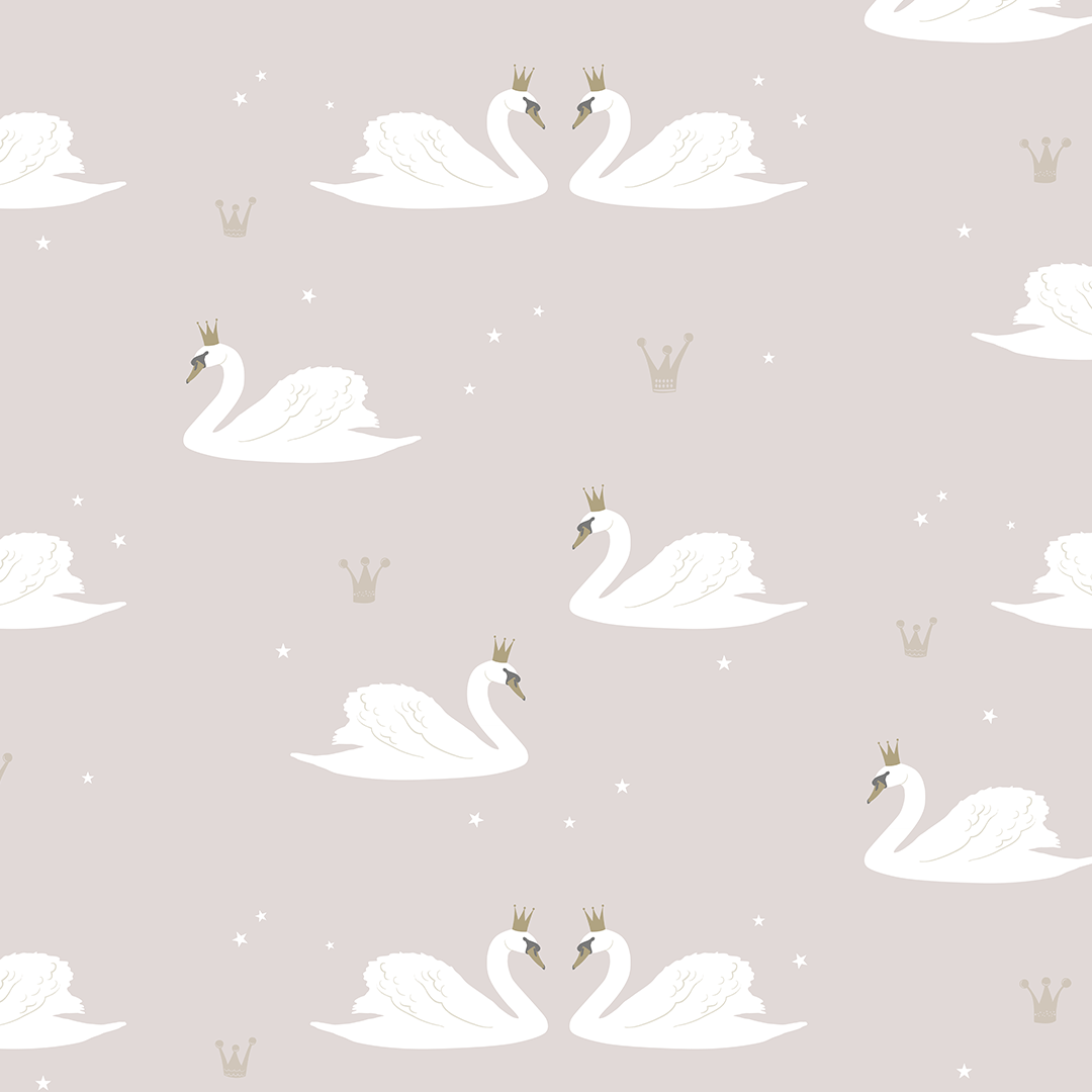 1080x1080 Swans Wallpaper. Swan Nursery Wallpaper