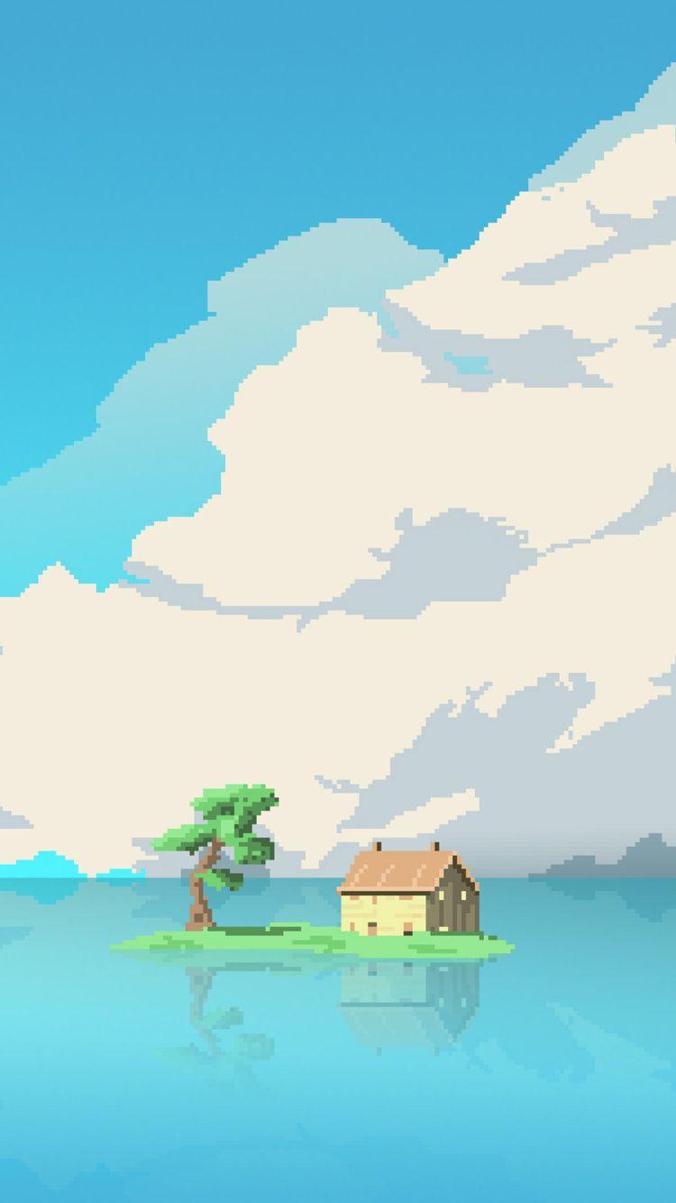 750x1334 iPhone 6 8 Bit Wallpaper