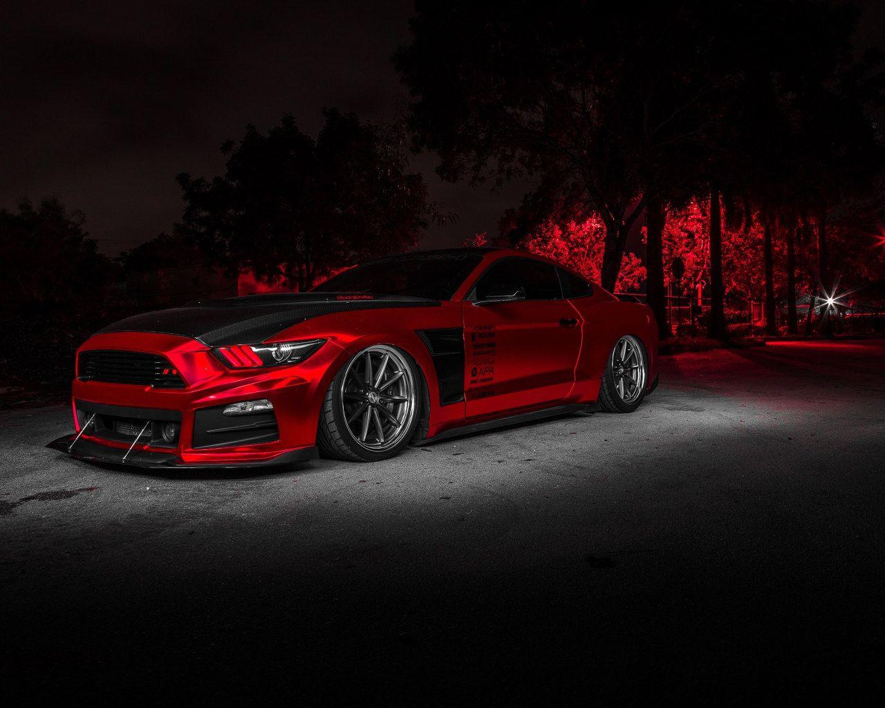 1280x1024 Ford Mustang Neon Wallpaper Gif