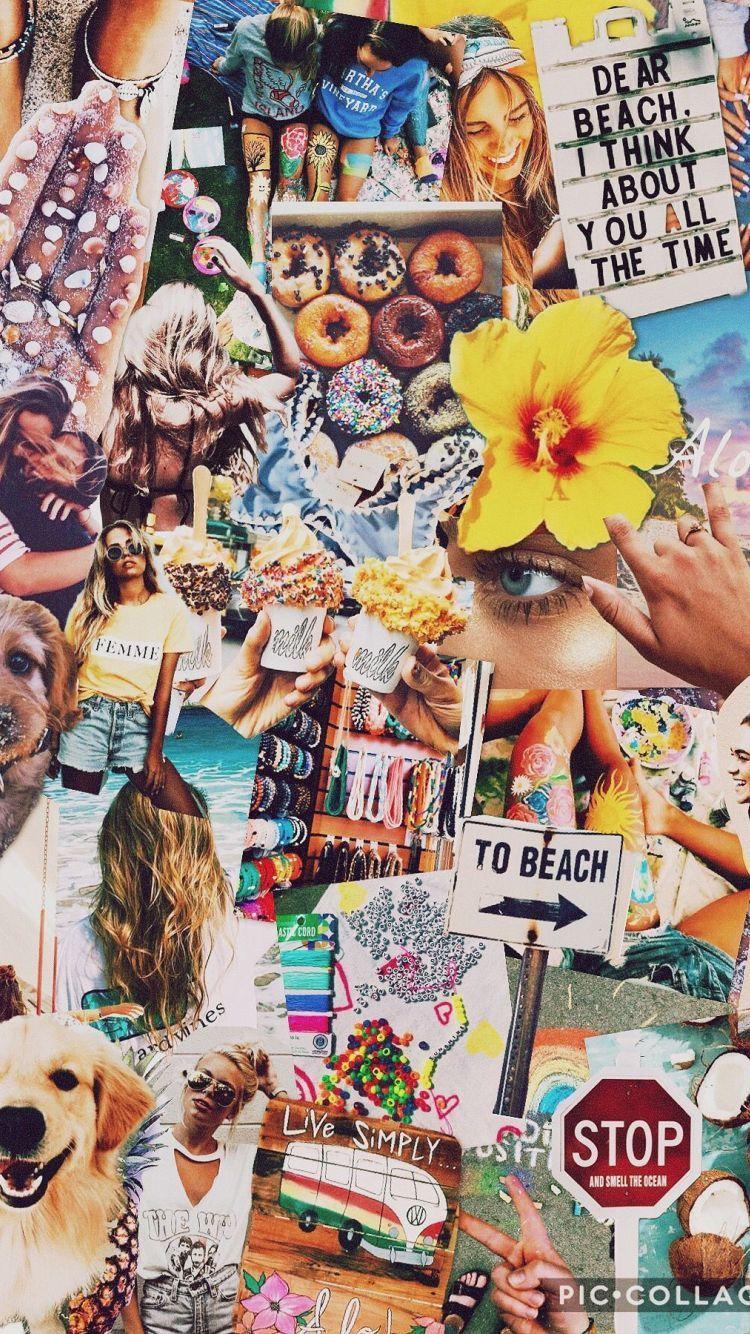 750x1334 Cute Collage Wallpaper