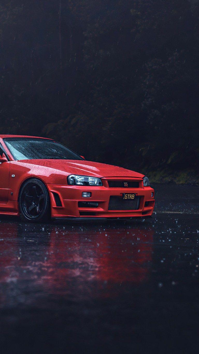 768x1365 Nissan Skyline GTR R34 2K Wallpaper Download