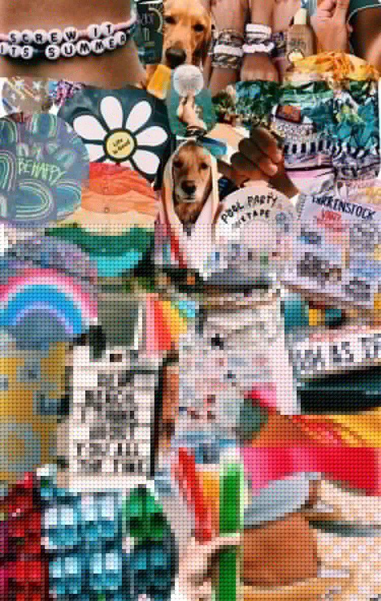 750x1182 Beach Collage Wallpaper