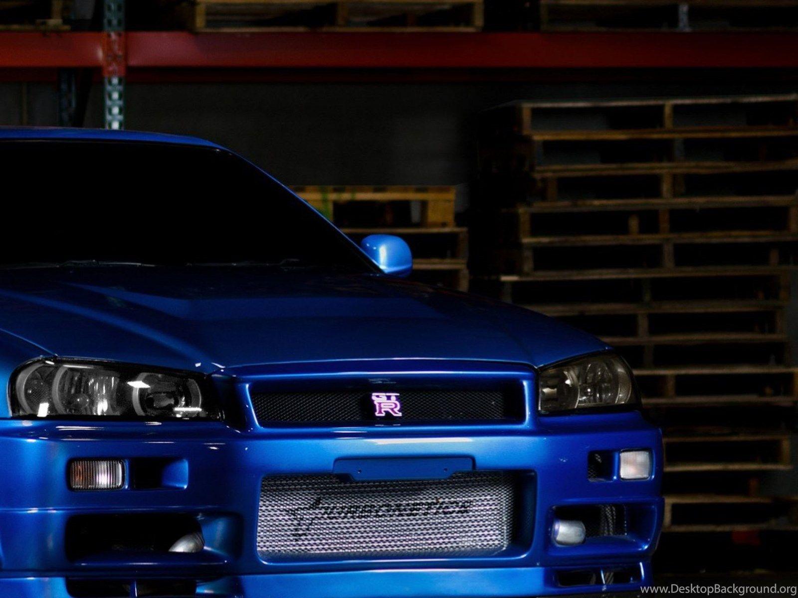 1600x1200 Download Wallpaper 2048x2048 Nissan Skyline, Gtr, R Blue, Front. Desktop Background