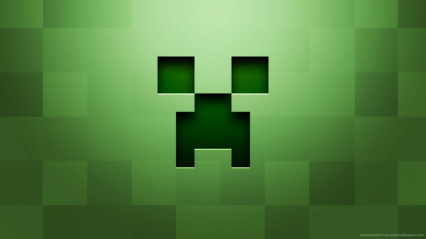 1366x768 Download wallpaper from game Minecraft with tags: Windows Vista, Laptop, Mojang, Creeper, macOS