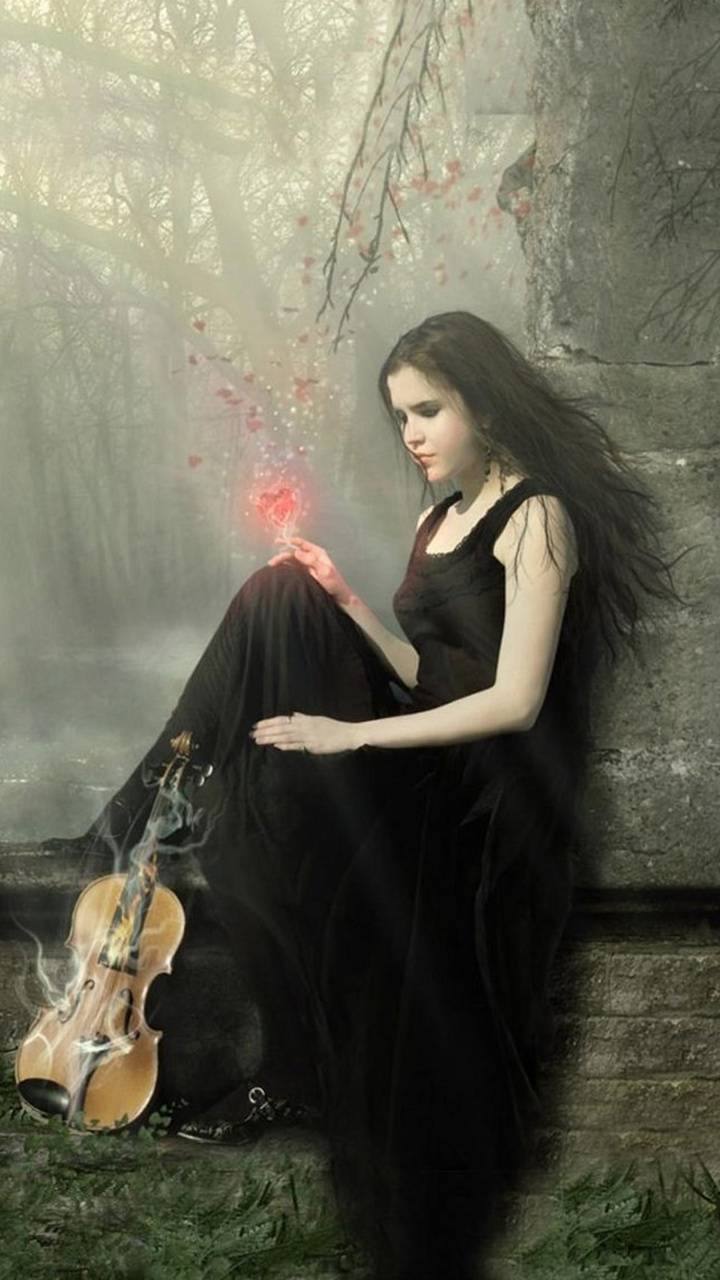 720x1280 Alone Girl wallpaper