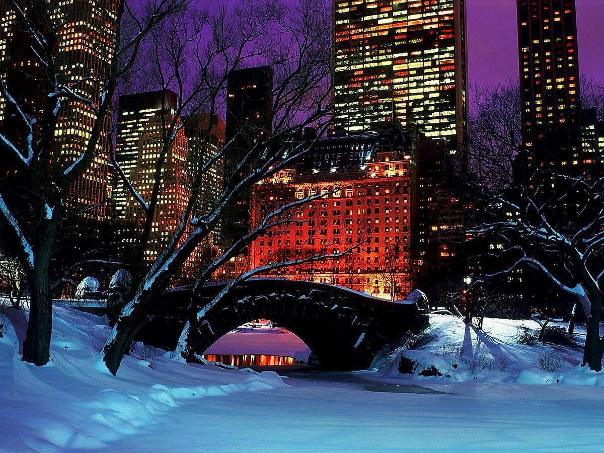 1200x900 New York, Winter, Snow wallpaper. FREE Download background