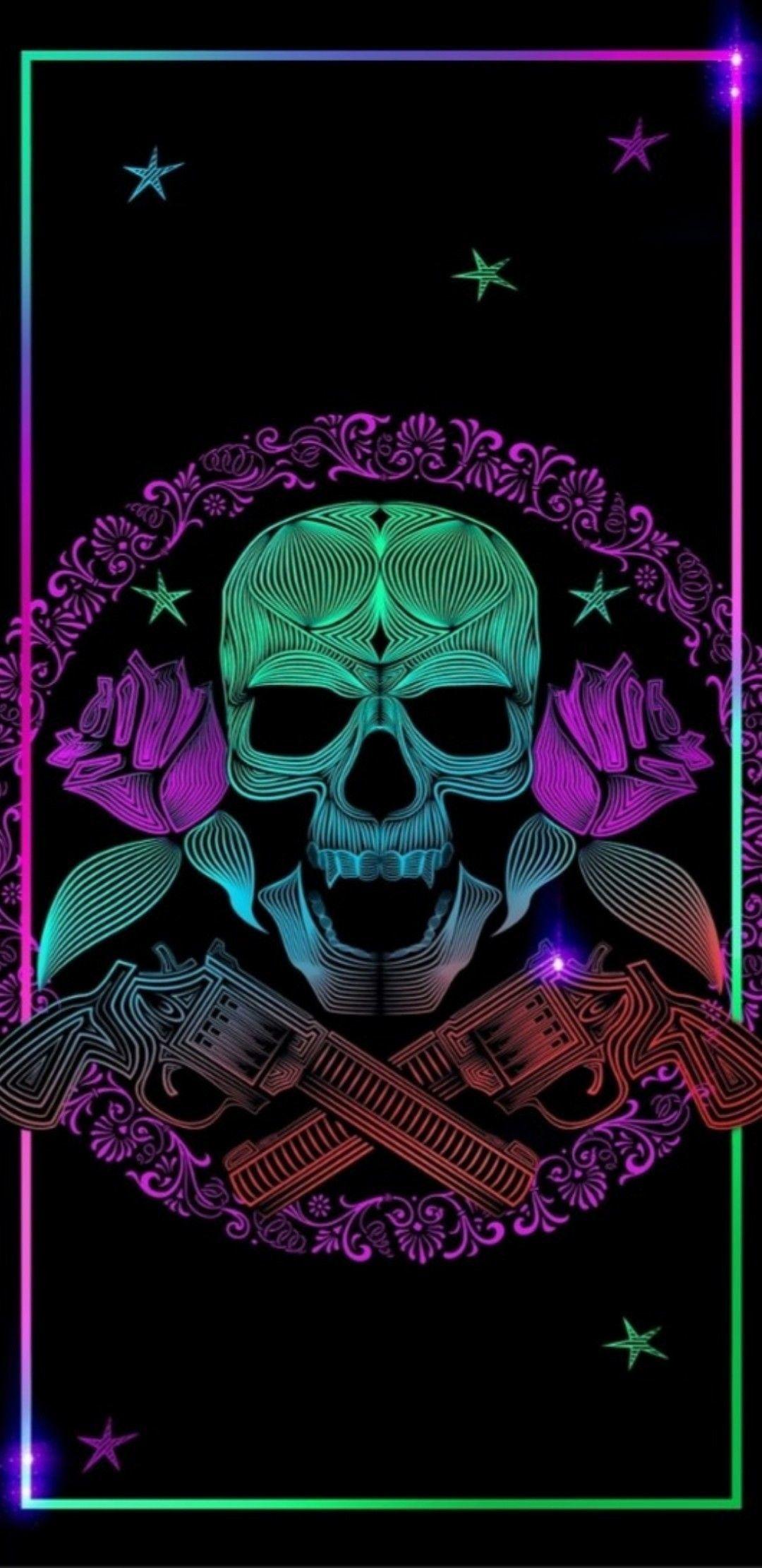 1080x2220 Skulls Skull Wallpaper, Cool Wallpaper, Wallpaper For And Roses