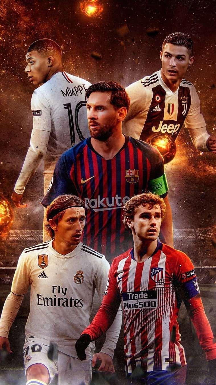 759x1350 Cool Background Soccer Players iPhone