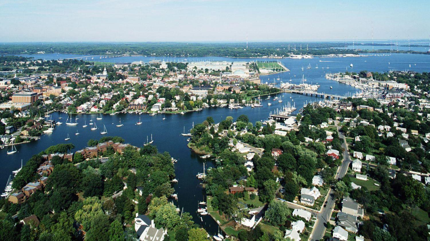 1500x844 Annapolis, Maryland, United States, Aerial Shot of Annapolis