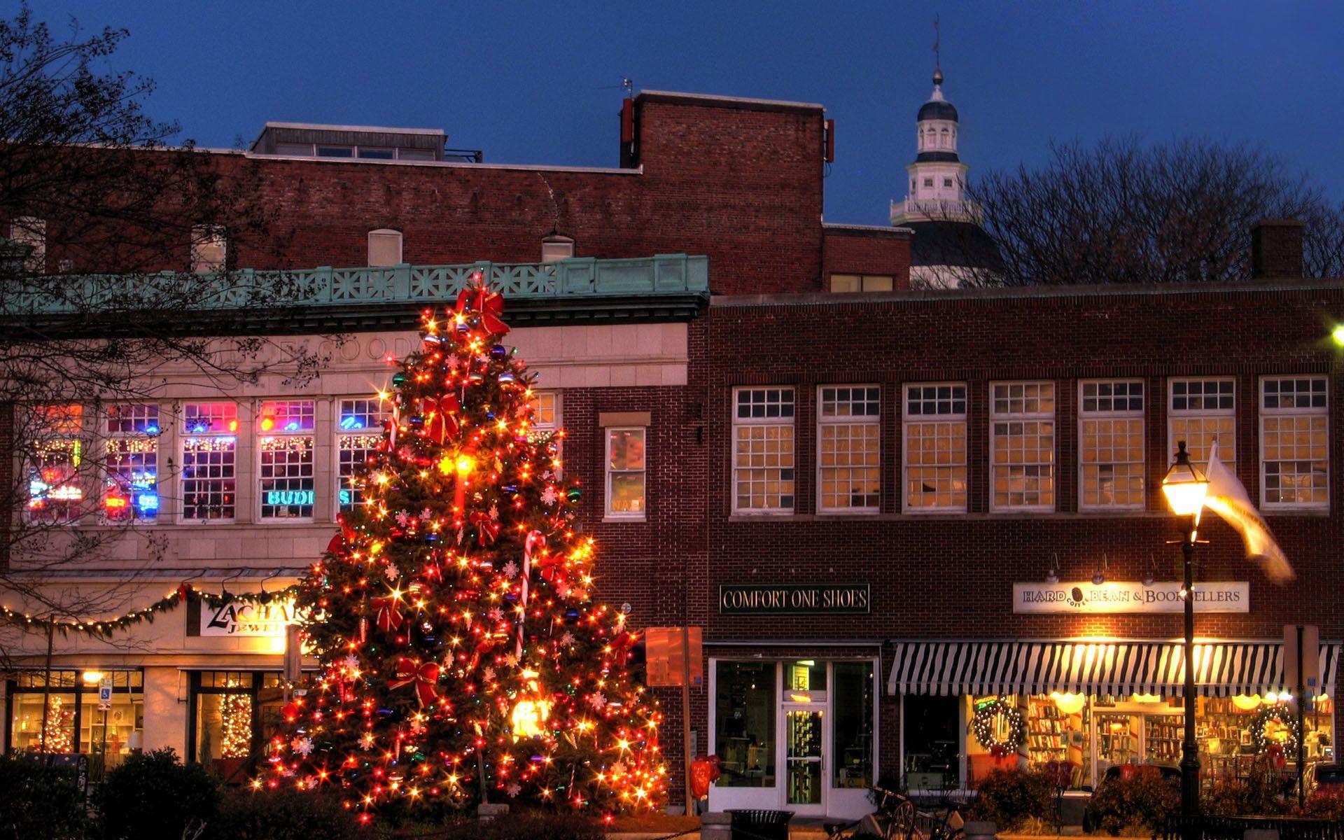 1920x1200 Annapolis Maryland Wallpaper Christmas Tree