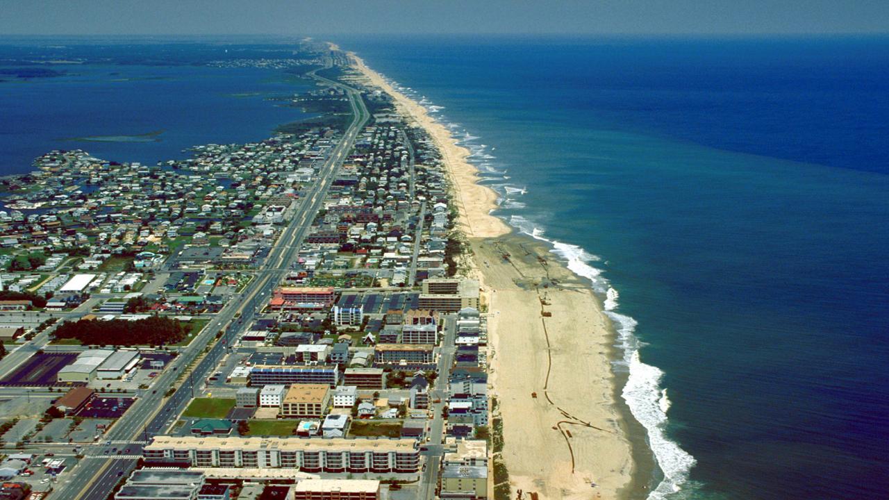 1280x720 Ocean City From The Air, Ocean City, Maryland, United HD Wallpaper