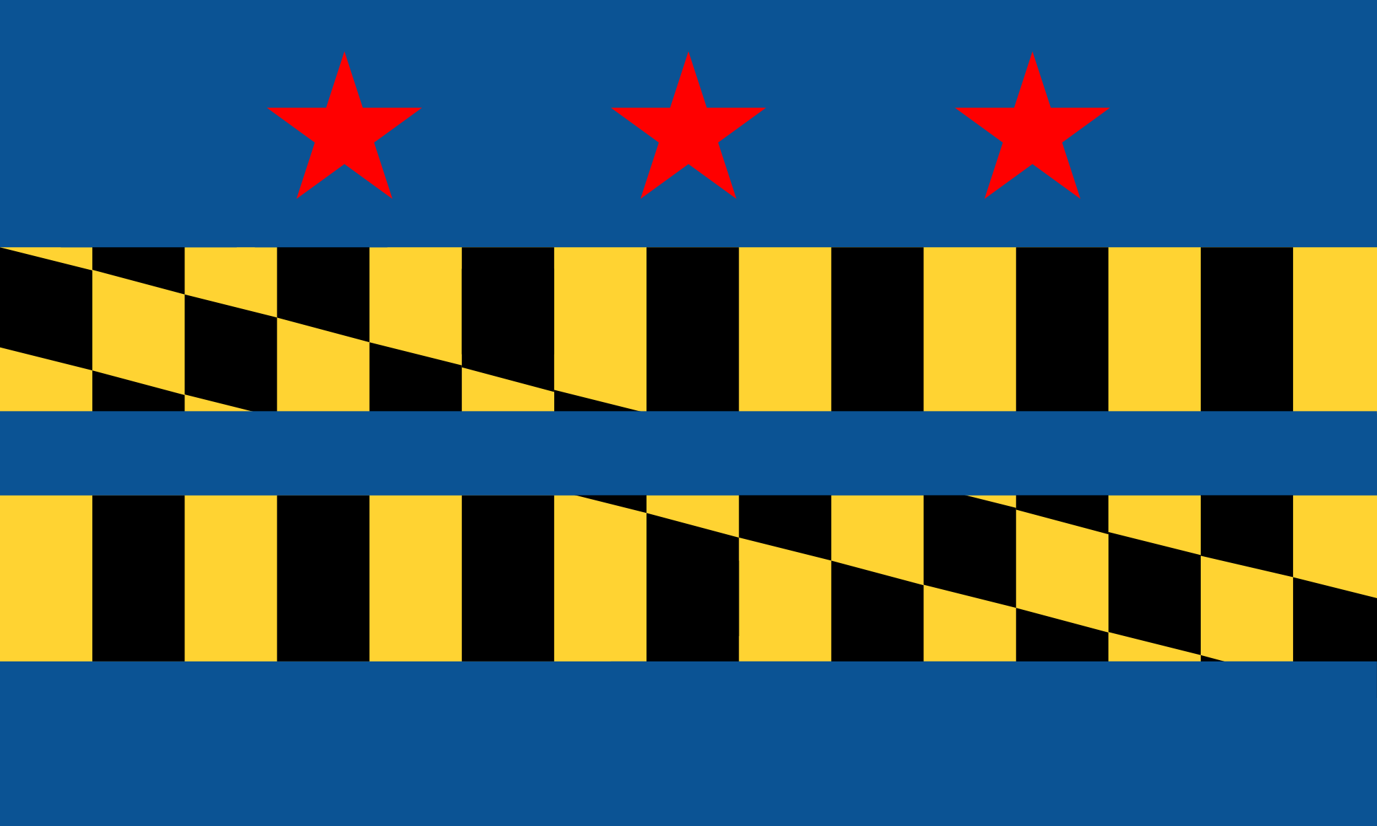 2000x1200 dc maryland virginia dmv flag, Diy personalized, Poster