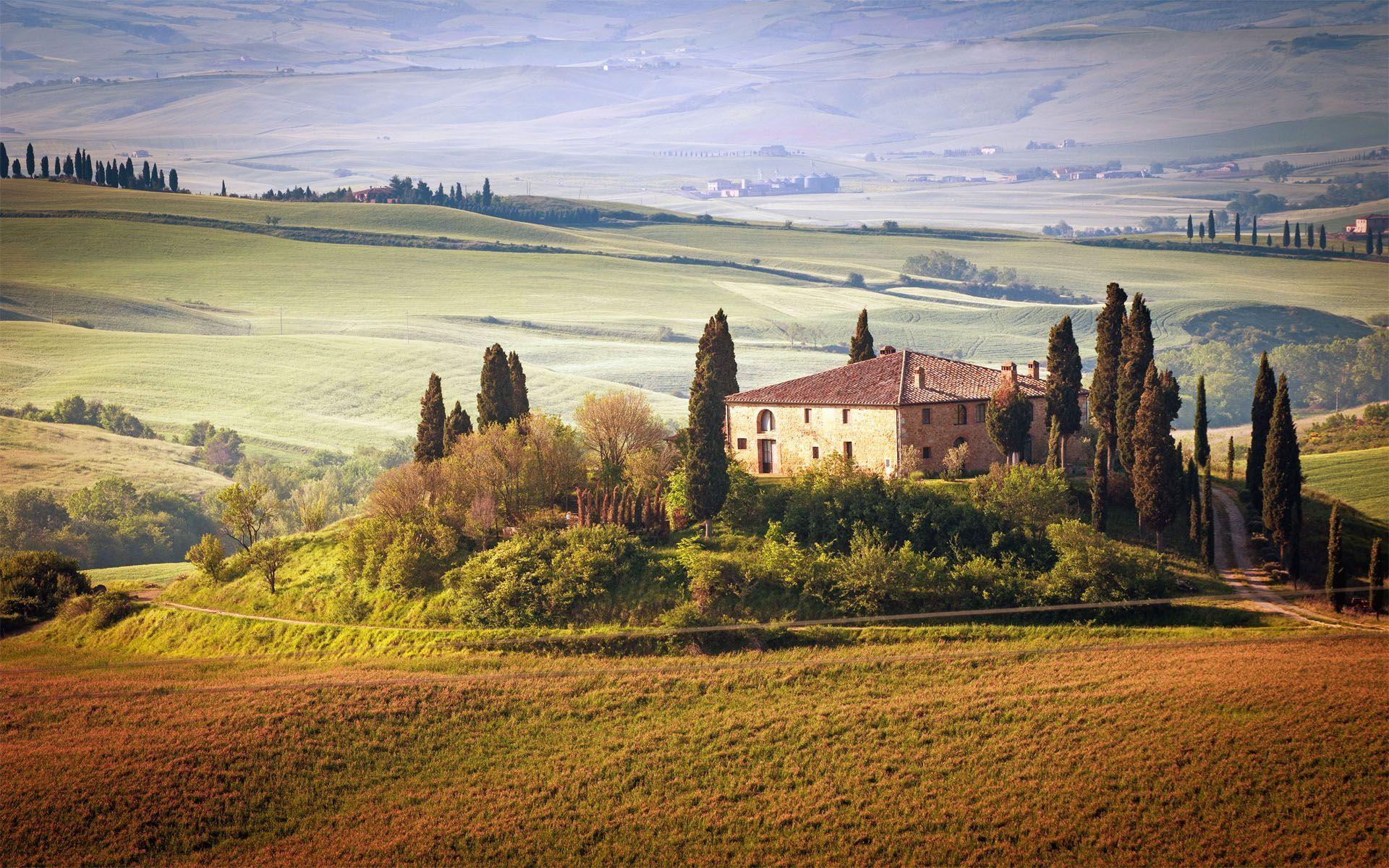 1920x1200 Summer of Tuscany Italy HD wallpaper. Countryside landscape, Tuscany landscape, Landscape wallpaper